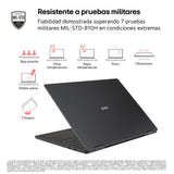 LG gram 16Z90TL-G.AU85BN - Ordenador Portátil Ultraligero de 16" Intel Core Ultra 7 258V, 32 GB RAM, 512 GB SSD, IPS Antirreflejo, 1239g, 28.5h, Windows 11, Teclado QWERTY Español, Negro Carbón