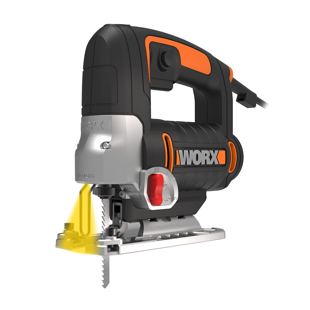 WORX Sierra de calar pendular 750W | WX479 | Luz LED | Cambio de cuchillas sin herramientas, extracción de polvo