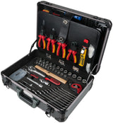 KS Tools 911.0628 1/4" + 1/2“ Maletín de herramientas de electricista, 128 pzs.