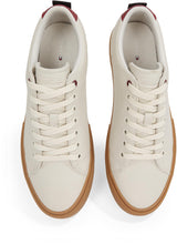 Tommy Hilfiger Sneaker con Suela Vulcanizada Hombre Street Patch Low Top, Blanco (Alabaster), 44