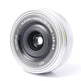 Olympus Objetivo M.Zuiko Digital 14-42 mm F3.5-5.6 EZ, Zoom estándar, Adecuado para Todas Las cámaras MFT (Modelos Olympus OM-D & Pen, Serie G de Panasonic), Plata