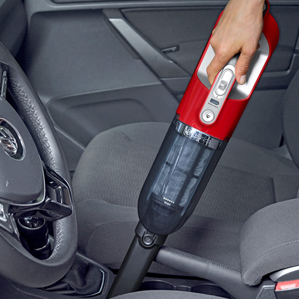 Bosch Serie | 4 Flexoo'o Gen 2 Aspirador Vertical sin Cable, 28 W, 0.4 litros, 82 Decibeles, 2 Velocidades, Rojo