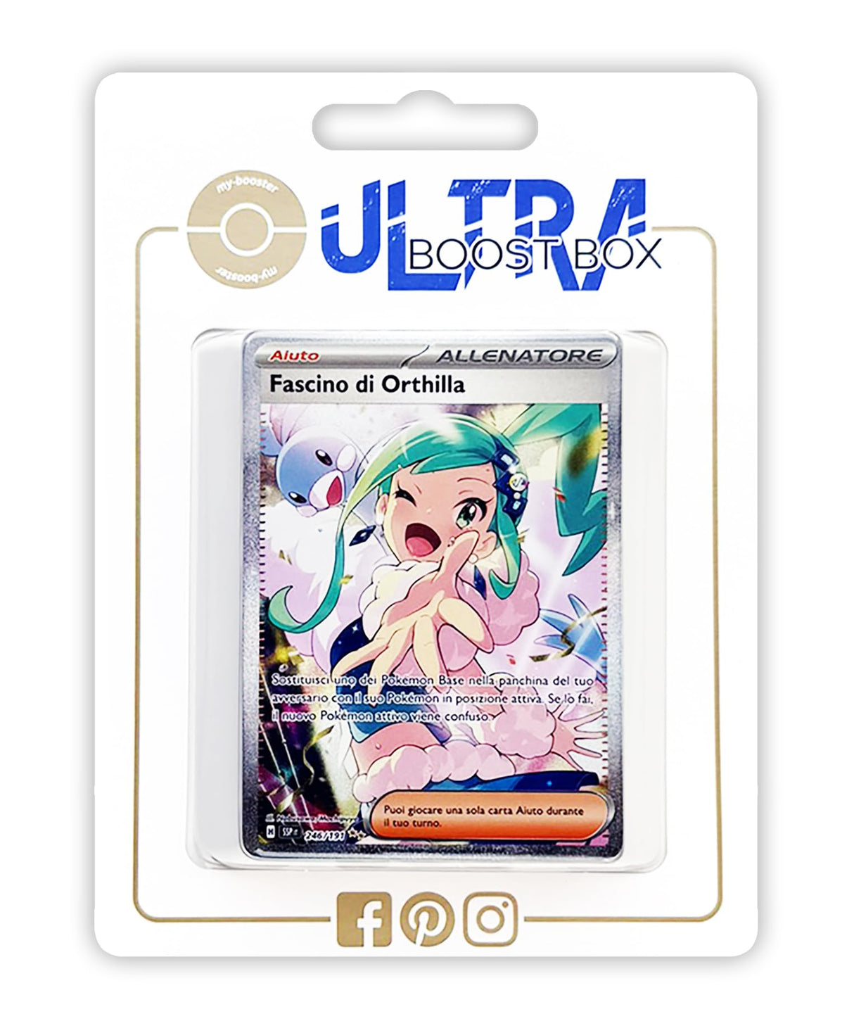 Fascino di Orthilla (Atracción de Ariana) 246/191 Alternativo Entrenadore Pokémon Gallery Secreta - Ultraboost X Scarlatto e Violetto 8 - Scintille Folgoranti