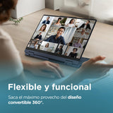 Lenovo IdeaPad 5 2-in-1 Gen 9 – Ordenador Portátil Convertible Táctil 14'' WUXGA (Intel Core i5-13420H, Intel UHD Graphics, 16 GB RAM, 512 TB SSD, Wi-Fi 6, Win 11 Home) Teclado QWERTY Español - Azul