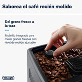 De'Longhi Dinamica Plus ECAM382.70.B, Máquina Automática de Café en Grano, Máquina Cappuccino con LatteCrema Hot, Cafetera Espresso, Taza con 18 Recetas, Pantalla TFT 3,5'', 1450W, Negro