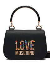 Love Moschino jc4337pp0i, Bolsa de Mano Mujer, Negro, Talla única