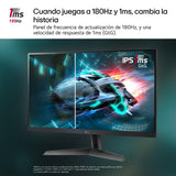 LG 27GS60F-B - Monitor Gaming Ultragear, 27", Full HD 1080p, (1920x1080), AMD FreeSync, Compatible con NVIDIA G-Sync, 180Hz, 1ms, 16:9, Panel IPS, Negro