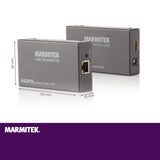 HDMI Extender LAN - Marmitek MegaView 90 - Cable o red CAT 5e / 6 (IP/LAN) - 1080p - 120m - Receptores adicionales posibles - Extensor HDMI a través de la red existente - Plug & Play