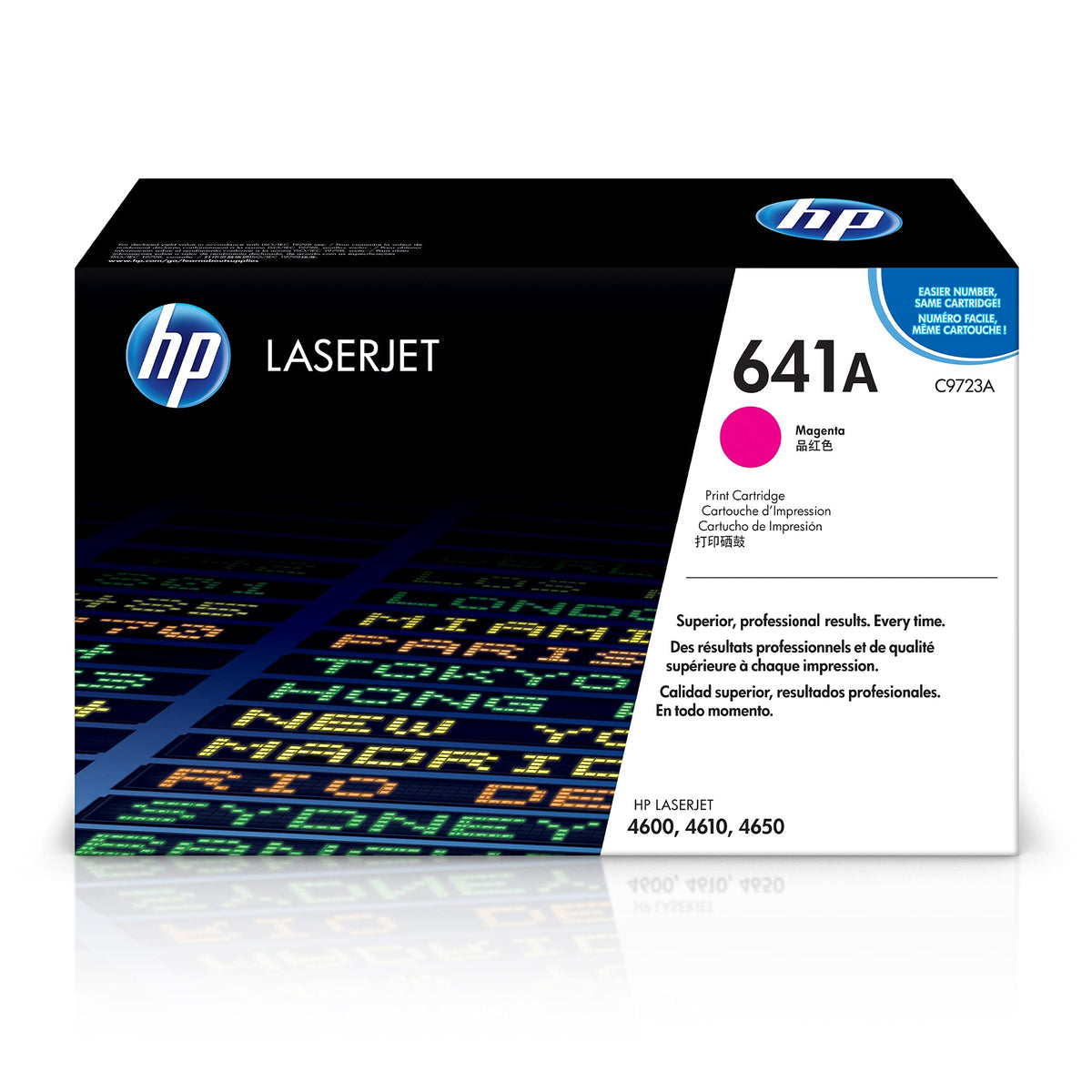 HP 641A C9722A, Amarillo, Cartucho Tóner Original, de 8.000 páginas, para impresoras HP Color LaserJet 4600, 4600dn, 4600dtn, 4600hdn, 4600n, 4650, 4650dn, 4650dtn, 4650hdn y 4650n