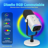FIFINE XLR USB Microfono Gaming per PC PS4 PS5, Streaming Micrófono de Dinámico per Podcast Studio para Estudio Grabación