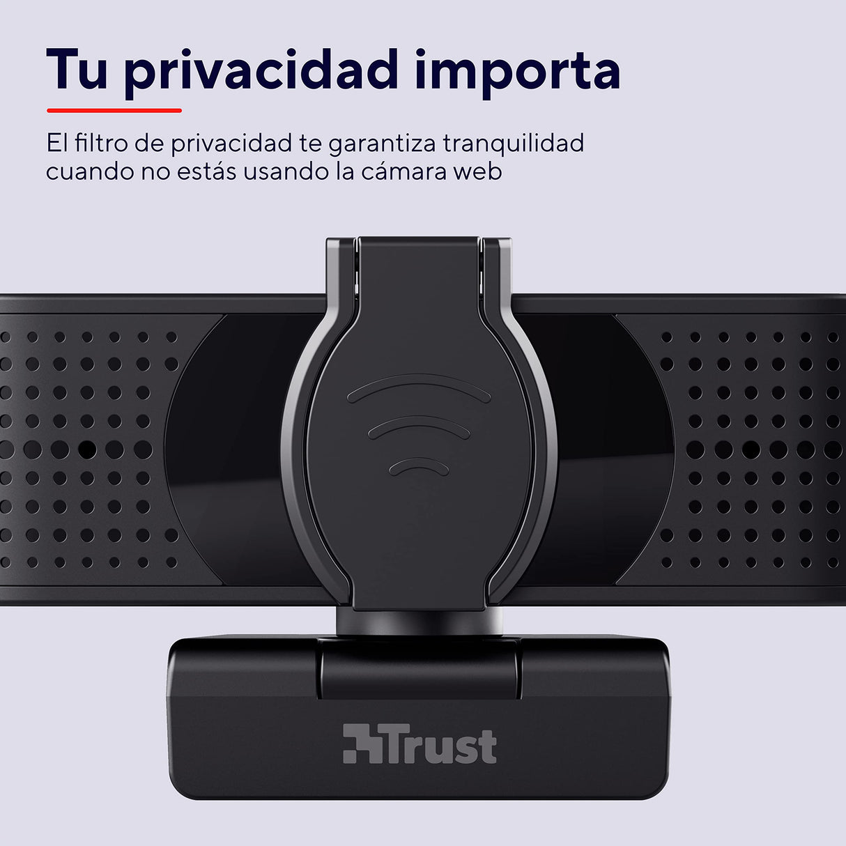 Trust Teza 4K Ultra HD Webcam, 3840x2160, 2 Micrófonos y Enfoque Automático, 30 FPS, USB Plug & Play, Cámara Web para Teams, Zoom, Skype, Portátil, Ordenador, Mac - Negro