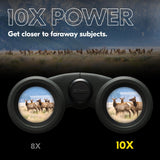 PROSTAFF P3 10x30 - Prismáticos Nikon compactos Impermeables, a Prueba de Niebla, Recubrimiento de Goma, Amplio Campo de visión y Alivio de Ojos Duradero| Modelo Oficial Nikon EE. UU