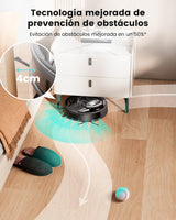 LEFANT M320 Robot 3-en-1, Aspira 6000Pa y Friega, Navegación Precisa, 800ml Tanque, 210min, WiFi/App, Ideal para Mascotas