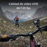 DJI Osmo Action 4 Pack Aventura: cámara deportiva 4K/120fps con sensor de 1/1.3pulgadas, D-Log M y 10 bits, campo de visión ultraamplio de 155º, hasta 7.5h con 3 baterías adicionales para grabar vlogs