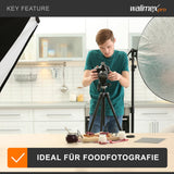 Walimex pro Octagon Softbox Ø 60 cm Incluye 4 Unidades de 35 W Daylight LED (5000 K), difusor y Bolsa a Juego, CRI 90+, Ideal para fotografía y vídeo