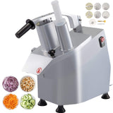 VEVOR Cortador eléctrico 270 r por min, comercial 550 W, con 6 discos de corte procesador para verduras, profesional robot de cocina,