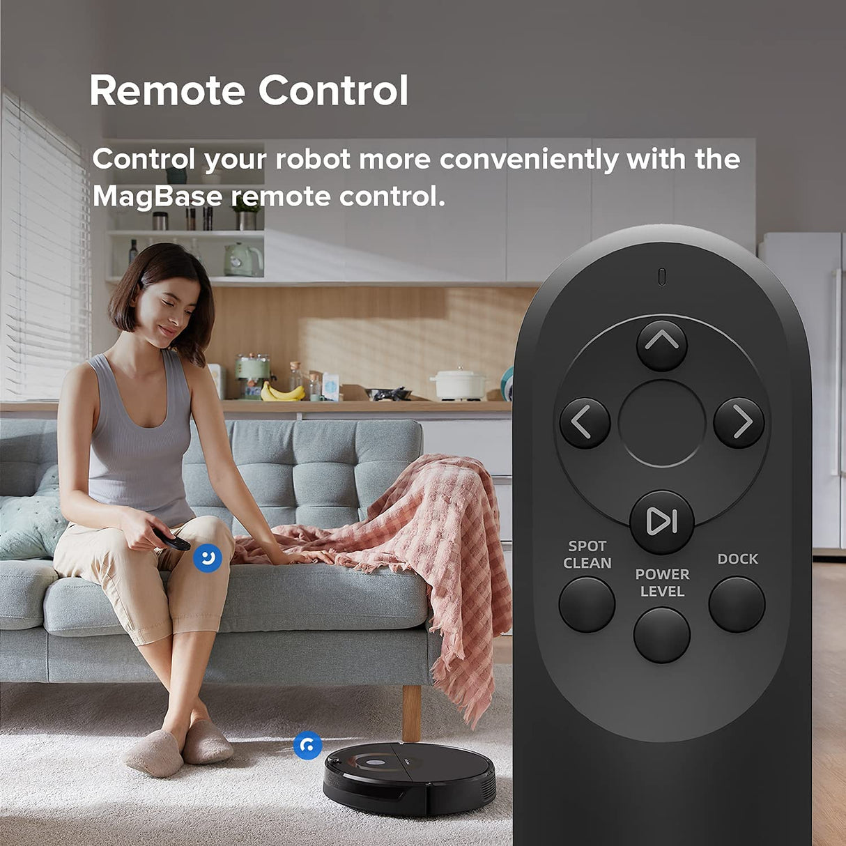 Roborock E5 Robot Aspirador y Mopa para Todos los Suelos con Control Remoto y App/Voz (2500Pa, 200min de duración, 640ml polvo/180ml tanque de agua, auto. Sistema de ruta giroscópico) Negro