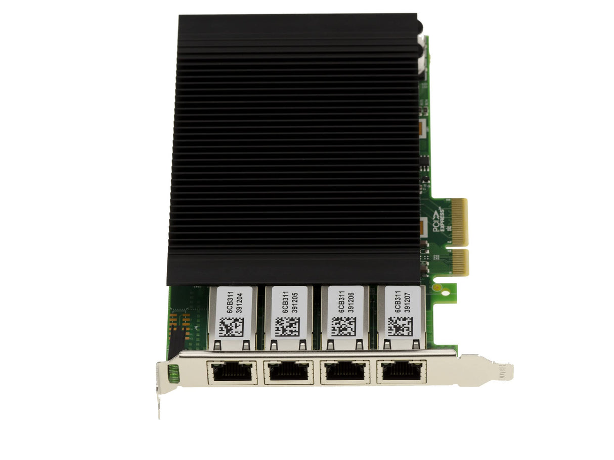 Kalea-INFORMATIQUE Tarjeta controladora de Red con 4 Puertos LAN Gigabit Ethernet RJ45 en PCIe x4. Alimentación a través de Ethernet PoE+ 30 W con chipset Intel I350