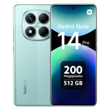 XIAOMI Redmi Note 14 Pro 5G - Smartphone de 12+512GB, Pantalla de 6.67" AMOLED FHD+ 120Hz, MediaTek Dimensity 7300-Ultra, cámara de 200MP, TurboCharge 45W, Cargador no Incluido, Verde (Versión ES)
