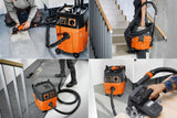 FEIN Dustex 25 L, Aspirador de obras para conexión de herramientas eléctricas, Aspirador en humédo/seco con cable de red 7,5 m, Potencia máxima de entrada 1380W. Homologación para la clase de polvo L.