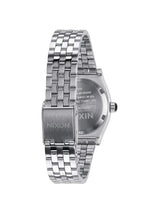 Nixon Small Time Teller - Reloj Analógico de Cuarzo para Mujer, Correa de Acero Inoxidable Color Plateado