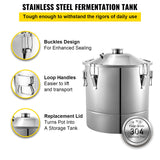 VEVOR Destilador de Alcohol 30 L Alambique Destilación Alcohol de Acero Inoxidable 304 Destilador Moonshine 0-150 ℃ Destilador de Bebida para la Elaboración Casera de Vino Cerveza o Agua con Vinómetro