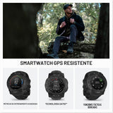 Garmin Reacondicionado Instinct 3 Tactical Edition, 50 mm, Reloj Inteligente con GPS Resistente al Agua, Pantalla AMOLED, Linterna LED, hasta 24 días autonomía, Negro, Reacondicionado