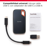 SanDisk Extreme SSD Externo Portátil 8 TB (Disco Duro Externo SSD con velodidad de Lectura de hasta 1050 MB/s, 1000 MB/s de Escritura, IP65 de Resistencia al Agua y al Polvo) con cifrado por Hardware