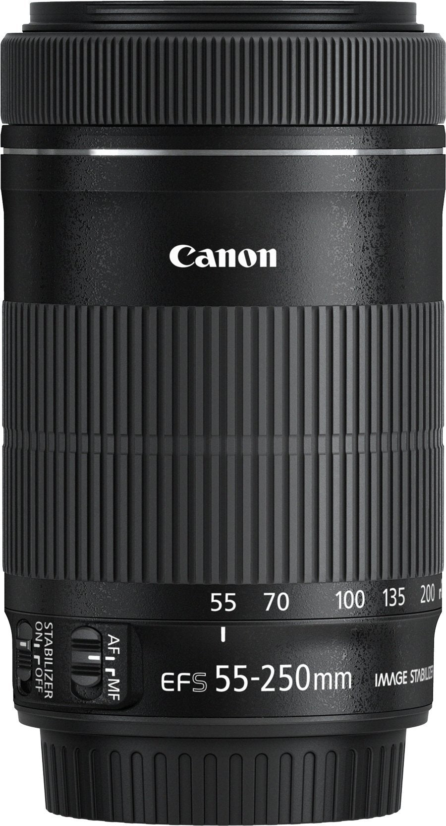 Canon EF-S 55-250 mm f/4-5.6 IS STM 8546B005 - Objetivo para Canon (distancia focal 55-250 mm, apertura f/4-32, zoom óptico 4.55x, estabilizador, diámetro: 58 mm), color negro