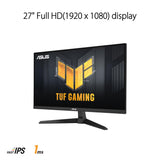 ASUS Monitor TUF Gaming VG279Q3A 27" (Full HD (1920x1080), 180Hz, Fast IPS, ELMB Sync, 1ms (GTG), FreeSync Premium, compatible con G-Sync, Overdrive Variable, 99% sRGB)