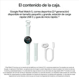 Google Pixel Watch 5 (41 mm) - Smartwatch - Black Case/Obsidian Band, LTE