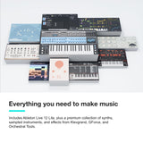 Novation Launchkey Mini 25 [MK4]: Controlador de teclado MIDI portátil, 25 teclas, USB e integración DAW. Modos Chord y Scale, pads de percusión, arpegiador y paquete de software de creación musical