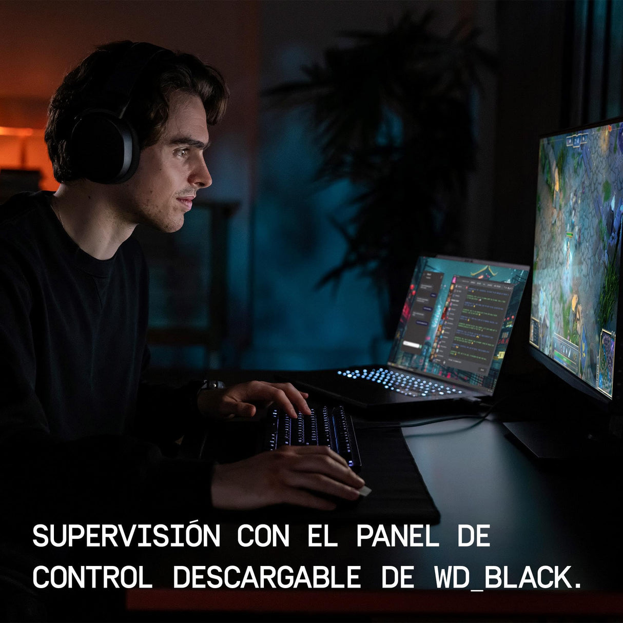 WD_Black SN7100 2TB NVMe SSD, M.2 2280, Velocidades hasta 7250 MB/s, Next Gen TLC 3D NAND, WD_Black Dashboard,para Ordenadores y Consolas portátiles