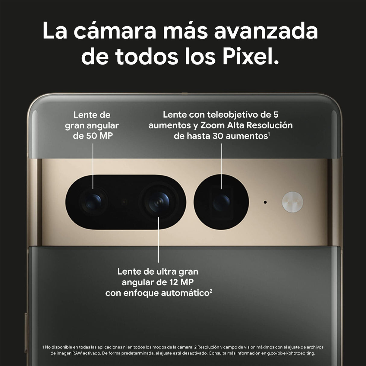 Google Pixel 7 Pro - Teléfono móvil 5G Android libre con teleobjetivo, objetivo gran angular y batería de 24 horas de duración - 128 GB, Nieve