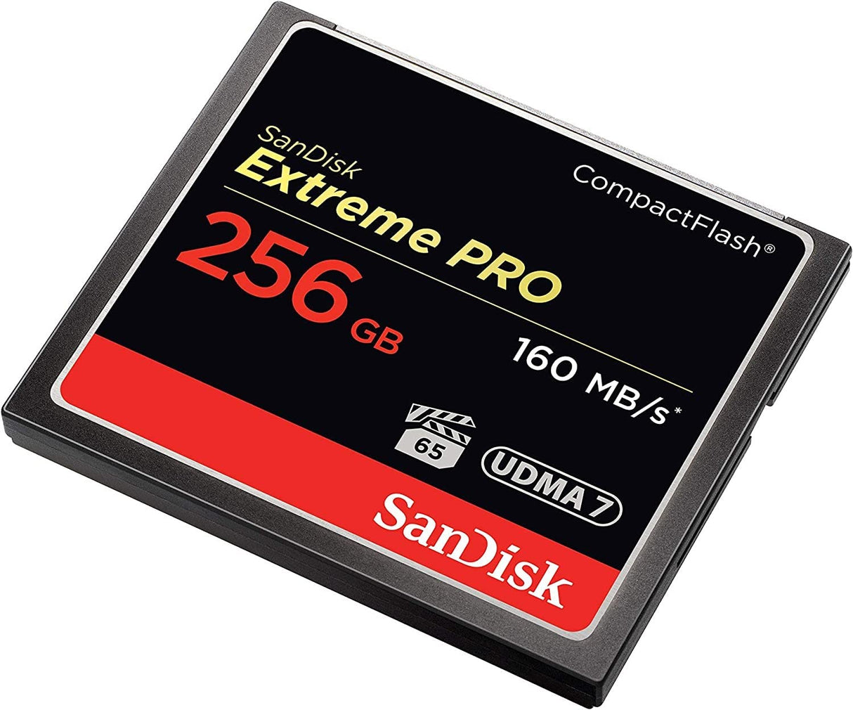 SanDisk Extreme Pro 256 GB 160 MB/s CompactFlash Memory Card - Black/Gold/Red, SDCFXPS-256G-X46