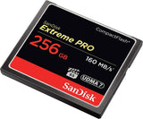 SanDisk Extreme Pro 256 GB 160 MB/s CompactFlash Memory Card - Black/Gold/Red, SDCFXPS-256G-X46