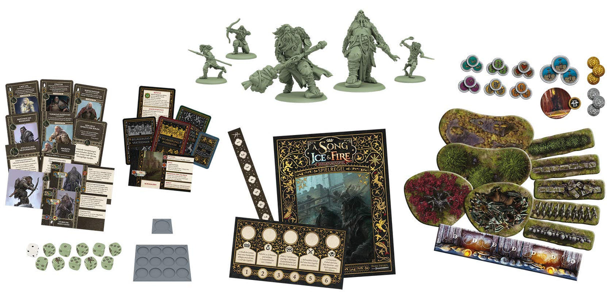 Asmodee | CMON | A Song of Ice & Fire – Pueblo Libre | Starterset | Tabletop | 2 Jugadores | A Partir de 14+ años | 45+ Minutos | Alemán | Plurilingüe