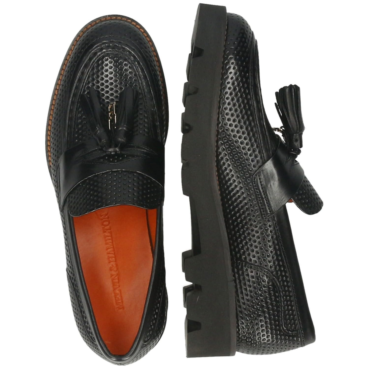 Melvin & Hamilton Jade 44, Mocasín Mujer, Negro, 39 EU
