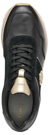 Geox D New KENCY A, Zapatillas Mujer, Black, 37 EU