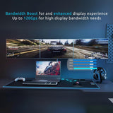 Kensington K35201EU - Estación de Acoplamiento SD5000T5 EQ Thunderbolt 5, Triple Monitor 8K/4K, Lector de Tarjetas SD y Micro SD, Alimentación 140W, 3X Thunderbolt 5, Ethernet y USB 3.2 Gen2, Gris