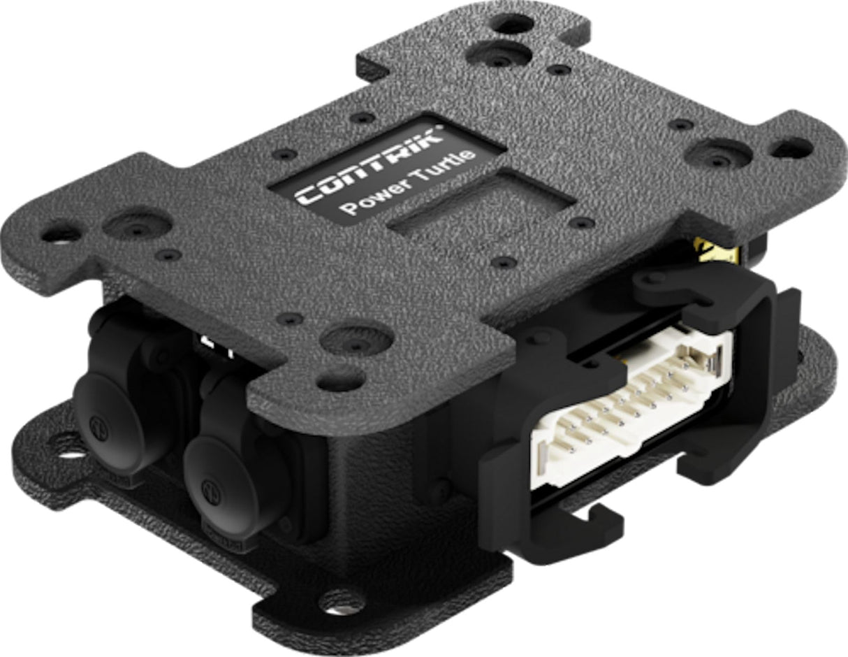 Power Turtle Multicore Box para distribución eléctrica compacta, extremadamente robusta que permite una reducción significativa del volumen