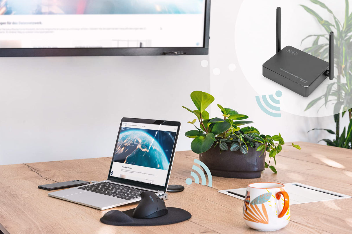 DIGITUS DS-55322 Click & Present Pro - Transmisor HDMI para ampliación - Unidad transmisora HDMI para DS-55317 - No requiere controladores - True Plug & Play - Negro