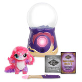 Magic Mixies My Crystal Ball Pink, Juguete Interactivo de Magia, Bola de Cristal mágica con Luces, Efectos y Sonidos, y un muñeco de Peluche Suave para cuidar, con Accesorios, Famosa (MGX05000)