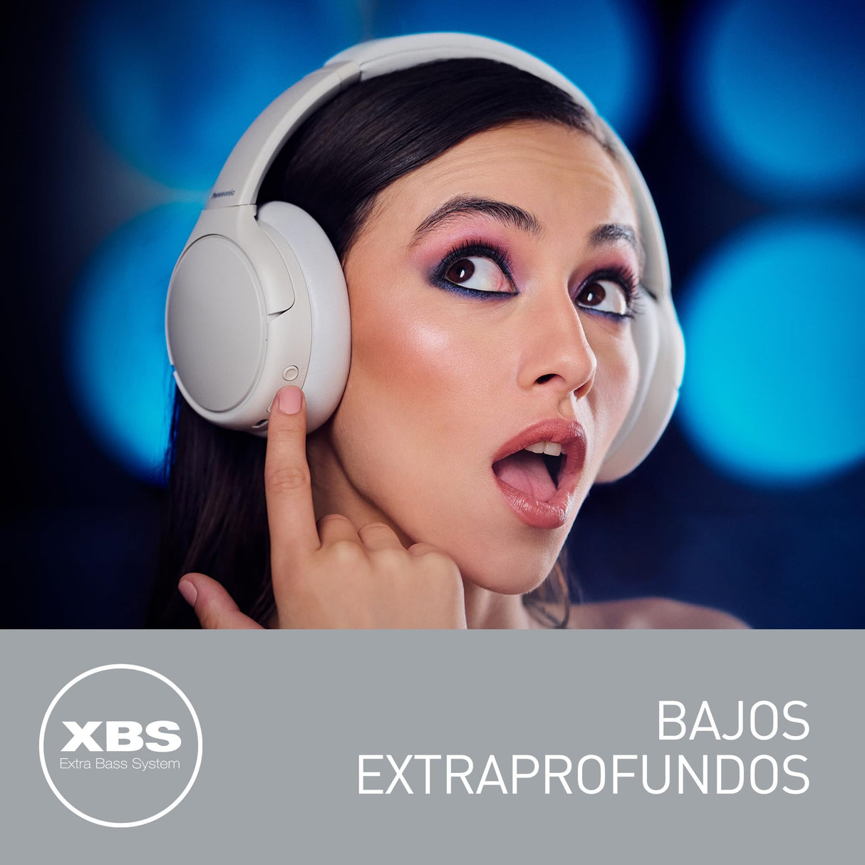 Panasonic M600, Auriculares inalámbricos con Cancelación Activa de Ruido Híbrida, Diseño Giratorio Supraaural, Bluetooth 5.3, Micrófono Integrado, hasta 65 Horas De Reproducción, Blanco, RB-M600BE-C