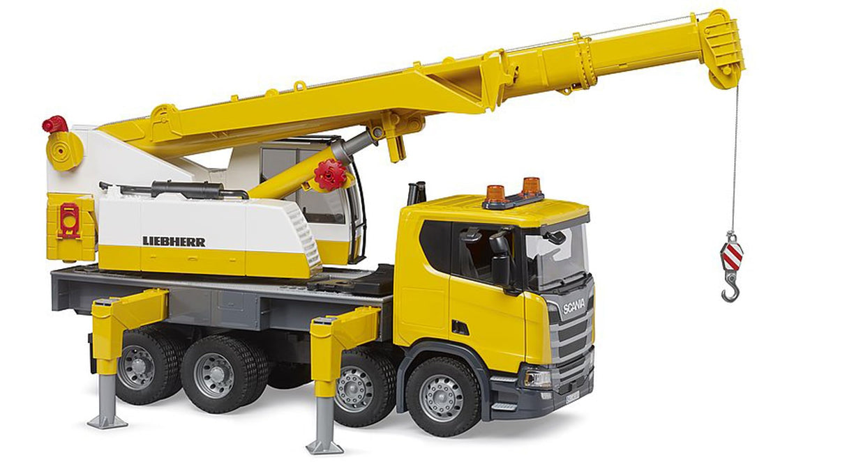 bruder 03571 - Camión grúa Scania Super 560R Liebherr con módulo de luz y sonido - 1:16 Vehículos, Vehículos de construcción, Camión grúa, Camión, Juguetes a partir de 4 años