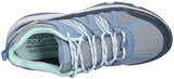 Skechers Lookout Point, Punto de Mirador Trego Mujer, Slate Leather/Mesh/Trim, 40 EU
