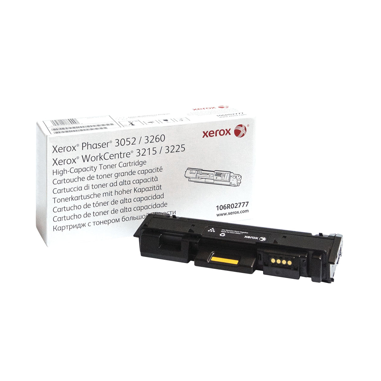 Xerox Original Phaser 3260 / Workcentre 3225 Negro Cartucho De Tóner Alta Capacidad (3,000 Páginas) - 106R02777