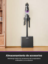 EUREKA Stylus Elite Aspiradora sin Cable con Estación de Autovaciado, 24000Pa, Bolsa 3 L, 60 Min de Autonomía, Cepillo Antienredos, Faro LED, Batería Desmontable