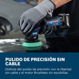 Bosch Professional 12V System pulidora a batería GPX 12V-77 (incl. plato de caucho montado con cierre por contacto de 77 mm, plato de espuma de corte y pulido de 77 mm)