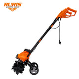 RURIS Motobinadora eléctrica 120RE - 1200W, Ancho 400 mm, Profundidad 220 mm, 24 Cuchillos, Freno electrónico, 2 Ruedas, Ligera y silenciosa